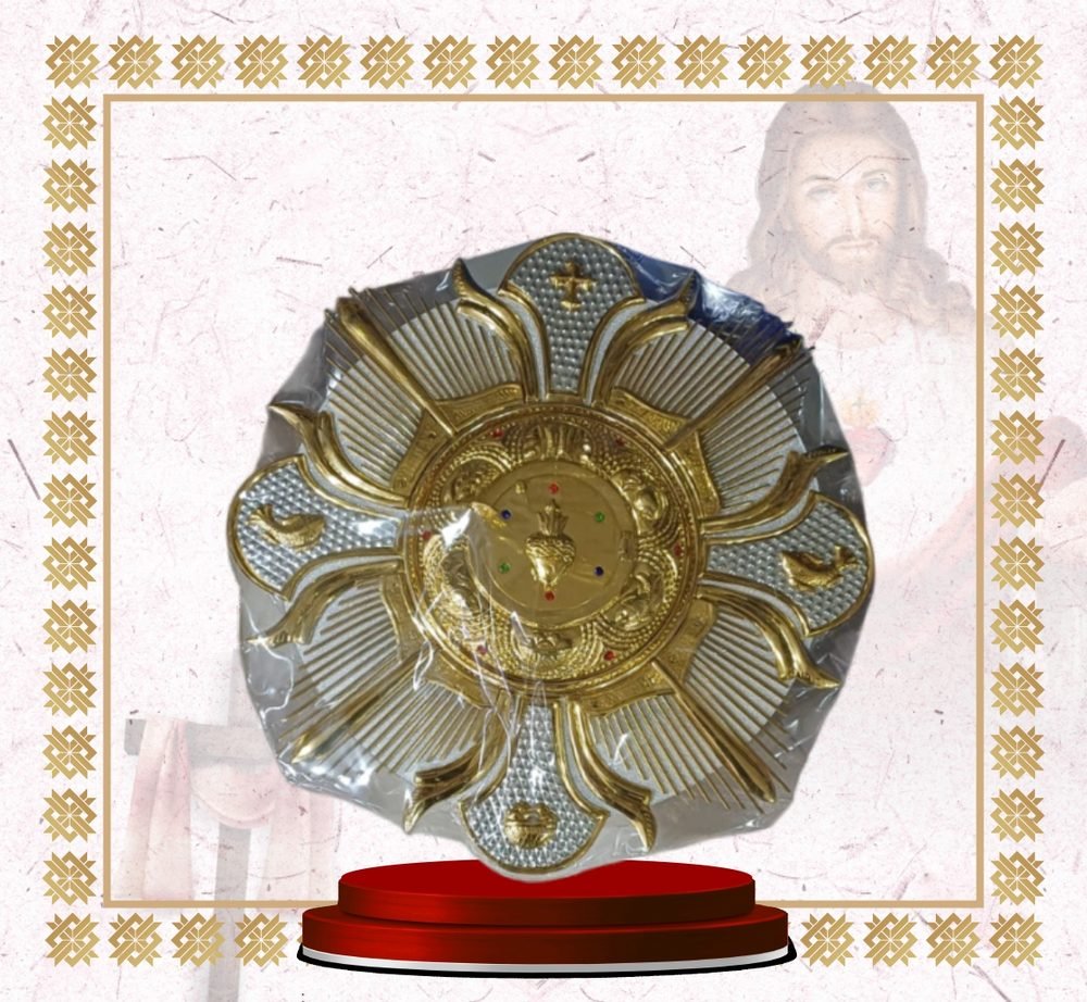 Sunburst Backplate with Fleur-de-Lis and Doves