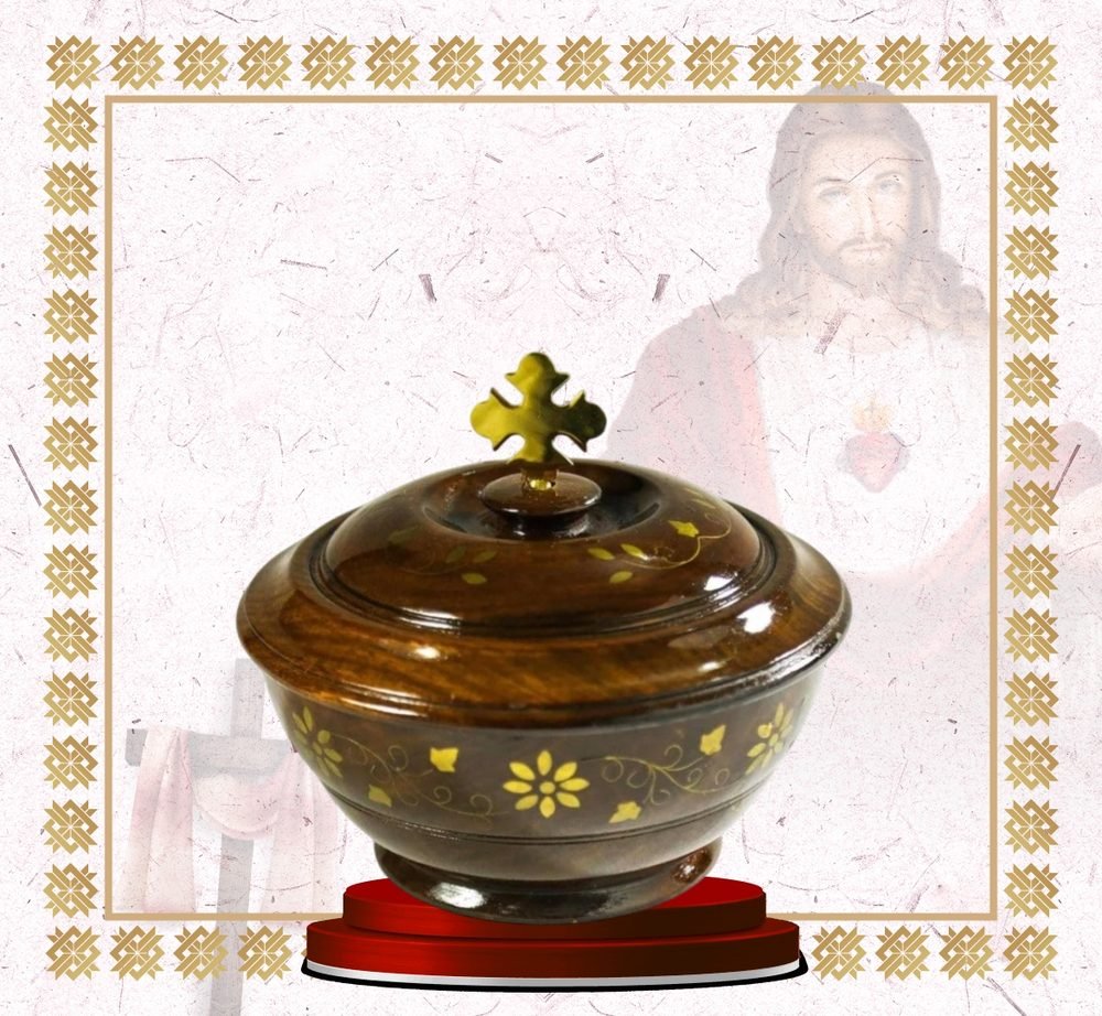 Turned Wood Ciborium with Lid
