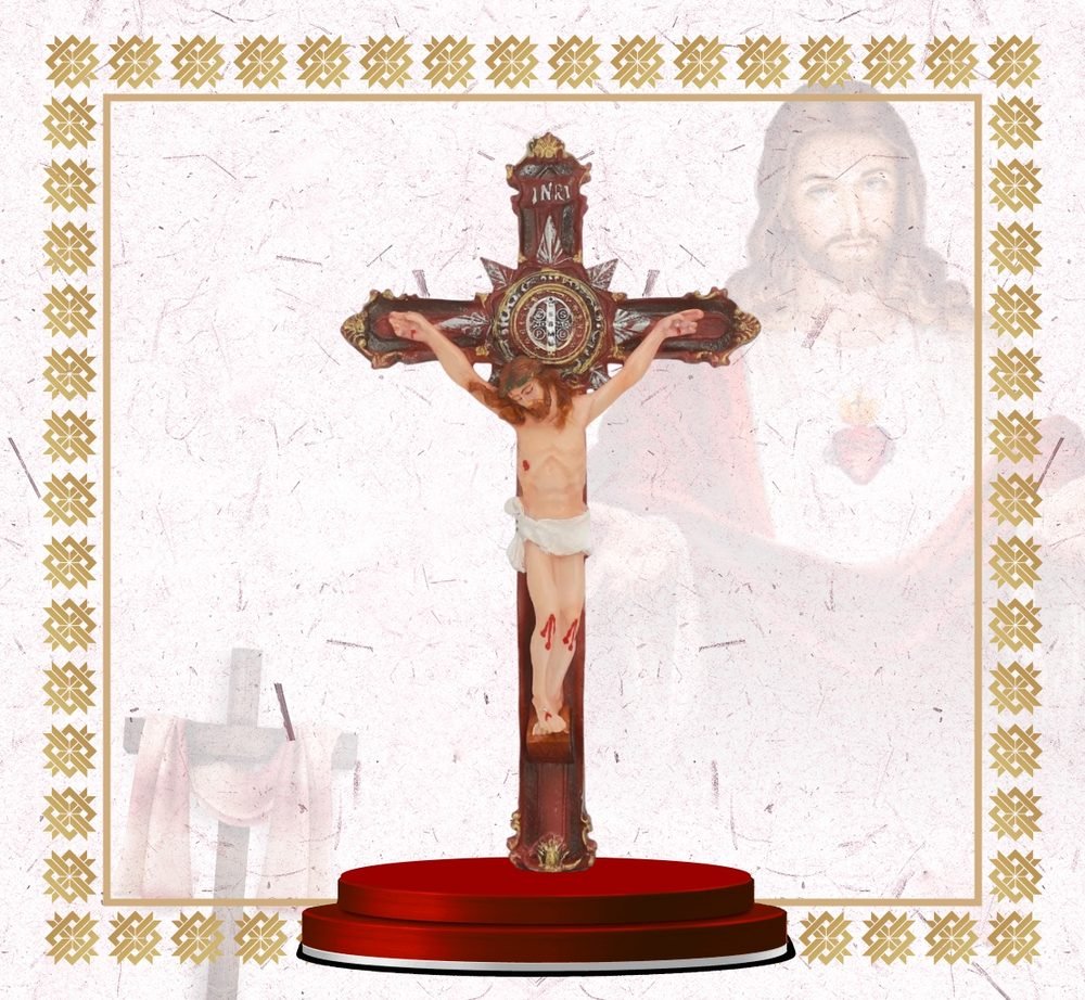 Ornate Jewelled Crucifix, 10 inch